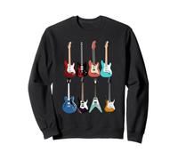 Guitar Music Electric Acoustic Rock Pop Fun Awesome Band AMP Sweatshirt