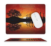 Guitar Music Sunset Mouse Pad Mouse Mat 10 X 8 Inch