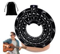 Guitar Music Theory Disc Fifth Circles Melody Tool Chord Wheel Off | Chord Wheel Reference Table for Fifth Compass, Music Theor