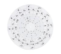 Guitar Music Theory Tool, Scale Progression Visual Aid, Music Study Wheel, Multi-Function Learning Tool, Portable and Lightweight Design, Ideal for Beginners Practice