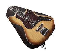 Guitar Musical Instrument Bike Seat Cover Waterproof Oxford Fabric, Universal Adjustable Bicycle Saddle Cover with Drawstring Easy Install Protective Rain Dust Covers for Women Men