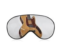Guitar Musical Instrument Sleep Mask for Women Men Side Sleeper Eye Cover with Adjustable Strap Soft Breathable Blackout Mask Slip-Free Deep Sleeping Travel Essentials