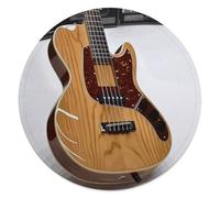 Guitar Musical Instrument Throw Blanket for Couch Soft Lightweight Blanket with Plush Pattern Cozy Flannel Circular Blanket Long Hair Shaggy Blanket for Sofa Bed 59.1 Inch