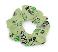 Guitar My Dad Rocks Fashion Hair Bands Scrunchies for Women Soft Elastic Hair Ties Accessories