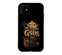 Guitar My Favorite Chord Is Gsus Funny Christian Gift Case for iPhone 11