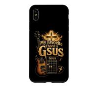 Guitar My Favorite Chord Is Gsus Funny Christian Gift Case for iPhone XS Max