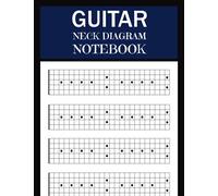 Guitar Neck Diagram Notebook: Guitar Fretboard Diagram Book | Blank Sheet Music Composition Paper | Full 24 Fret Neck Diagrams