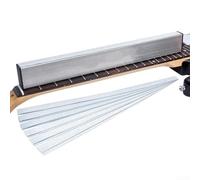 Guitar Neck Fret Beam Leveling Bar, Guitar Leveling Bar With 6PCS Sandpaper Aluminum, Silver(A)