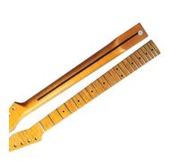 Guitar neck fretboard 21 Frets One Piece Flame Maple Yellow Color Electric Guitar Neck Accessories Parts
