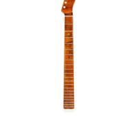 Guitar neck fretboard 21 Frets One Pieces Maple Glossy Yellow Paint Electric Guitar Neck Musical Instrument Accessories(B)