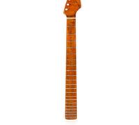 Guitar neck fretboard 21 Frets One Pieces Maple Glossy Yellow Paint Electric Guitar Neck Musical Instrument Accessories(A)