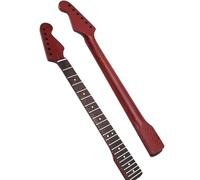 Guitar neck fretboard 6-string 22-fret Right-hand Black And Red Crack Matte Electric Guitar Neck With Maple Neck