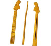 Guitar neck fretboard Electric Guitar Neck 6 String 22 Frets Big Head Neck With Maple Gloss Yellow Back Centerline Neck Guitar Modification