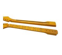 Guitar neck fretboard For ST Neck 6 String 21 Fret Left Hand Neck Maple Light Yellow High Gloss Guitar Neck DIY Modified Neck(21)