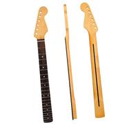 Guitar neck fretboard Matte Yellow 22-fret Electric Guitar Neck Canadian Maple Nail Rosewood Fingerboard For ST With Back Center Line