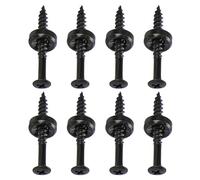 Guitar Neck Mounting Screws Neck Joint Bushings Ferrules & Bolts For Electric Guitar Bass Pack Of 8 Black/Golden/Silver