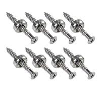 Guitar Neck Mounting Screws Neck Joint Bushings Ferrules & Bolts For Electric Guitar Bass Pack Of 8 Black/Golden/Silver