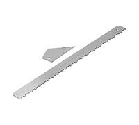 Guitar Neck Notched Edge Ruler Set Luthiers Tool Stainless Steel Fret Rocker Height Gauge for Most Guitar Fretboards