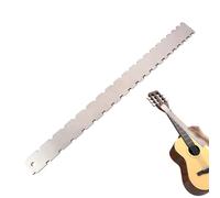 Guitar Neck Notched Ruler - 16.5 Inch Notched Straight Edge For Guitar | Straight Edge Luthiers Tool | Stainless Steel String Action Gauge Ruler Acoustic Luthiers Tool For Electric Acoustic Bass