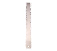 Guitar Neck Notched Ruler - Stainless Steel 16.54x1.46x0.08 Inch | Straight Edge Luthiers Tool | Stainless Steel Luthier Tools | Notched Gauges Neck Ruler For Electric Guitar Setup