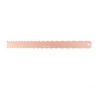 Guitar Neck Notched Straight Edge Luthier Tool Fretboard Measuring Ruler Gauge Precision Instrument for String Action Adjustment Metal Alloy Silver(Golden)