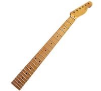 Guitar Neck Part Maple 22 Fret Fretboard Dot Inlay Gloss Yellow Style