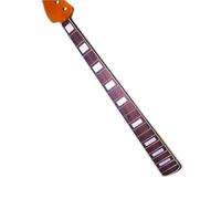 Guitar Neck Replacement 20 Frets Reverse Headstock Maple 4 Strings Electric Guitar Neck