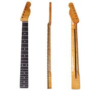 Guitar Neck Replacement 21 Fret Tiger Maple Bright Electric Guitar Neck Cow Bone Pillow