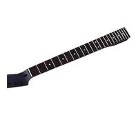 Guitar Neck Replacement 22 Frets DIY Maple Electric Guitar Neck Black Matte Rose Wood Fingerboard