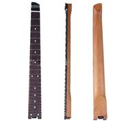 Guitar Neck Replacement 24 Fret Roasted Maple Electric Guitar Headless Neck With String Lock Rosewood Lower Tuning With Turntable
