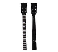Guitar Neck Replacement DIY Modified Black Glossy Electric Guitar Neck And Handle With 6 Strings And 22 Frets