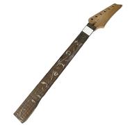 Guitar Neck Replacement Electric Guitar Neck 24 Frets Unfinished No Frets Easy Installation