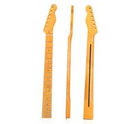 Guitar Neck Replacement Matte Yellow 22 Fret Maple Fingerboard Neck Back Center Line For TL Electric Guitar