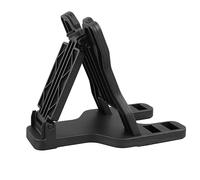 Guitar Neck Rest Repair Stand, Plastic Adjustable 3 Heights Black Guitar Neck Rest Stand Foldable for Guitars Basses Violins