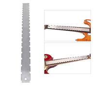 guitar neck, straight edge, notched, luthier tool for most electric guitars including Gibson, fingerboards and frets, stainless steel 42x4x2 cm