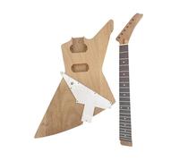 Guitar Necks Electric Guitar Neck Set Semi Finished DIY Accessories Easy To Install(Type 1)