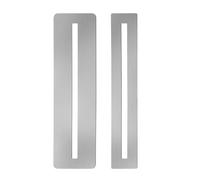 Guitar Notched Radius Gauge, Stainless Steel Fingerboard Fretboard Measuring Gauge Luthier Repair Tool for Replacing Calibrating Maintaining String (Set A)