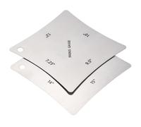 Guitar Notched Radius Gauge, Stainless Steel Fingerboard Fretboard Measuring Gauge Luthier Repair Tool for Replacing Calibrating Maintaining String (Set C)