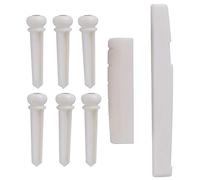 Guitar Nut Bridge Saddle Replacement, Cow Bone Musical Instrument Parts, 1 Set - Durable Lightweight Design, Easy Installation, Enhanced Acoustic Guitar Sound