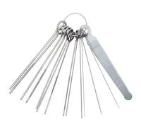 Guitar Nut File Set, 13PCS Metal Guitar Nut File, Professional Luthier Tool Kit for Bridge Saddle & Adjustment, String Action Files, Luthier Tool Set