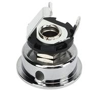 Guitar Output Jack, Metal Guitar Input Output Jack Socket, Excellent Contact Firm Connection for Optimal Signal Tone Lowest Possible Noise, Instrument Accessories (Silver)