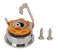 Guitar Output Jack | Thickened Metal Stereo Socket for Electric Guitar/Bass/Acoustic | Round Cup Design, Easy Installation (Silver)