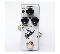 Guitar Overdrive Effect Pedal True Bypass Metal Shell Guitar Parts Guitar Accessories Guitar Effects Pedal (Color : Silver)