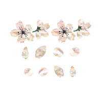 Guitar Panel Stickers Cherry Blossom Decals 2pcs for Bass | Decorative Sticker Set, Quaint Floral Shape, Eye-catching Style, Sold as Pair