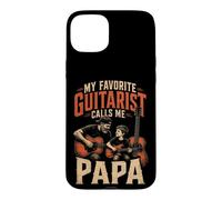Guitar Papa My Favorite Guitarist Calls Me Papa Gift Case for iPhone 15 Plus