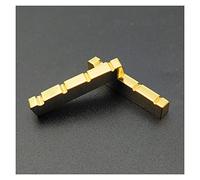 Guitar Parts 10Pcs Brass Guitar Curved Bottom Nut 4 String Slotted Brass Gold Plated Electric Guitar Nut 42 * 6 * 9-8mm