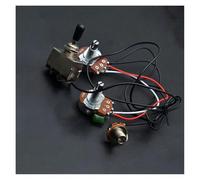 Guitar Parts Harness 10Set Electric Guitar Wiring Harness Prewired Two Pickup 500K Big Pots 3 Way Toggle Converter For LP Electric Guitarra