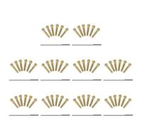 Guitar Parts Modification 1~10PCS Acoustic Guitar Bridge Pin Nail Solid Copper Brass Musical Stringed Instruments Guitar Parts Accessories(10pcs)
