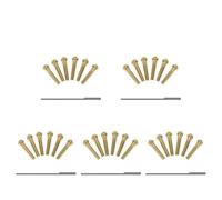 Guitar Parts Modification 1~10PCS Acoustic Guitar Bridge Pin Nail Solid Copper Brass Musical Stringed Instruments Guitar Parts Accessories(5pcs)