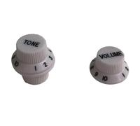 Guitar Parts Modification 10pcs Guitar Parts A Set Of 3 PCS For Control Knobs 2 Volume 1 Tone Guitar Control Knobs Volume Tone(White1)